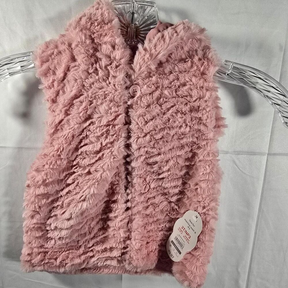 Wonder-nation Childen's Faux Fur Vest Size 3T